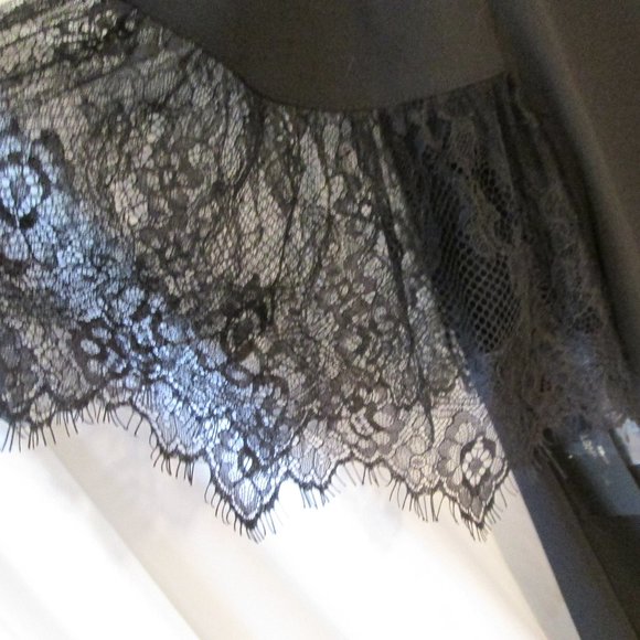 Worthington Women's Sheer Blk Short Sleeve Blouse Sz XL Beautiful Lace S… - Picture 6 of 8